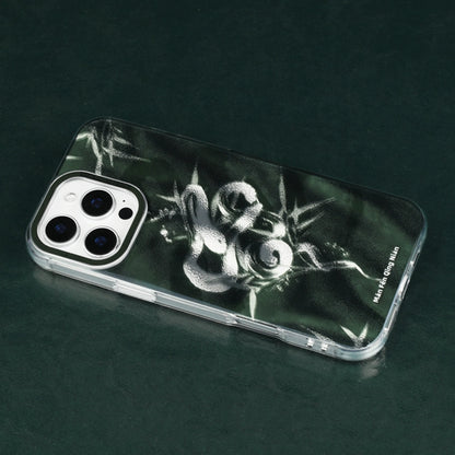 Silver Serpent in Bamboo